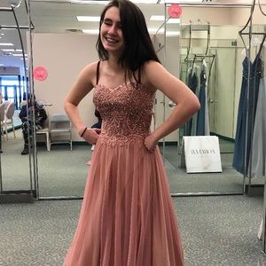 pink prom dress